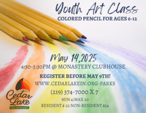 Tom Liubakka will be teaching a class once a month on Wednesdays at the Clubhouse. He will rotate classes monthly between painting, colored pencil, charcoal pencil and sculpting.