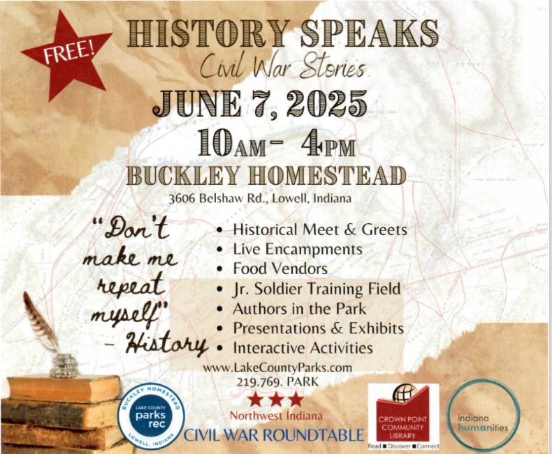 History Speaks Buckley Homestead June 7th 10am -4pm