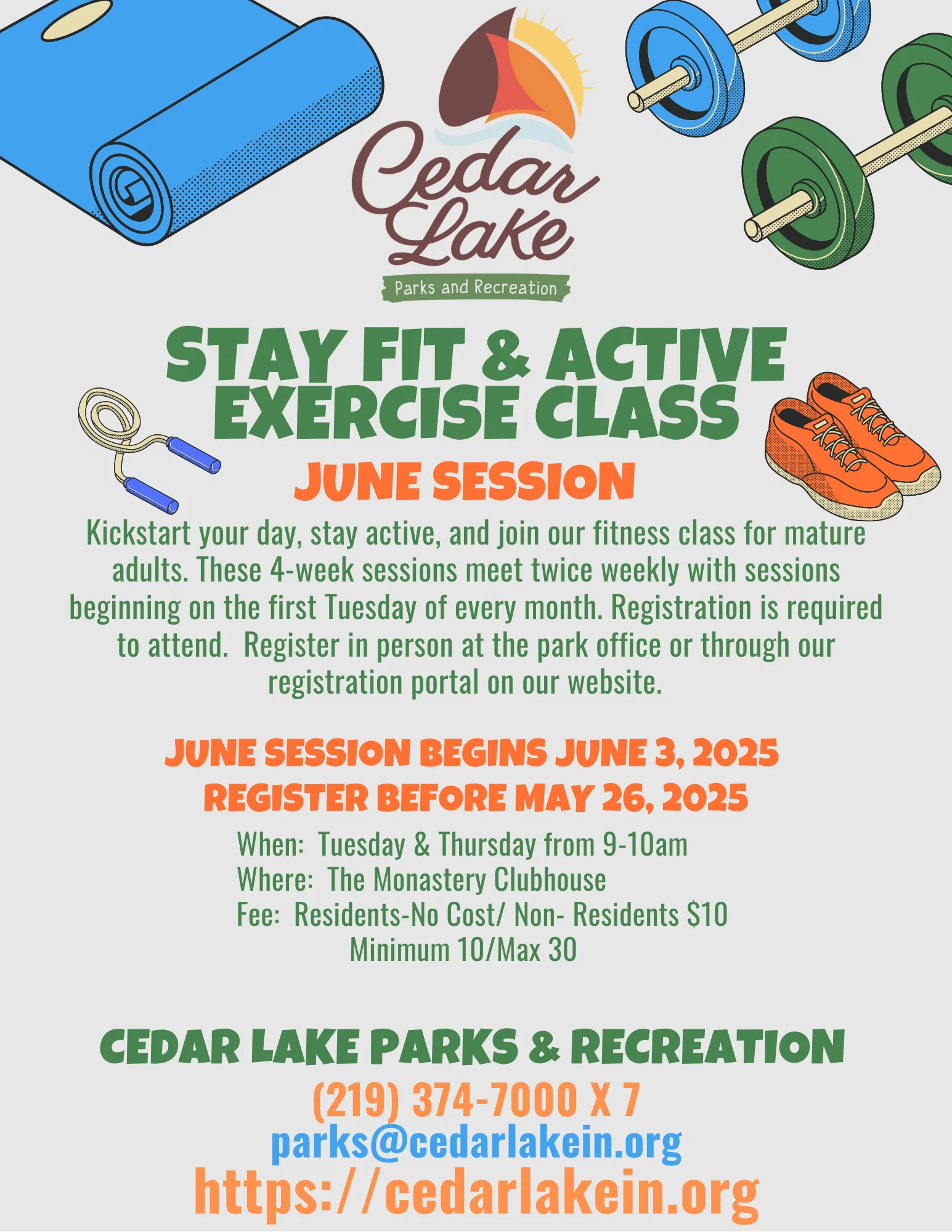 Stay Fit & Active Exercise Class